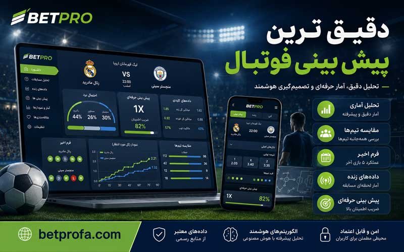 دقیق ترین پیش بینی فوتبال