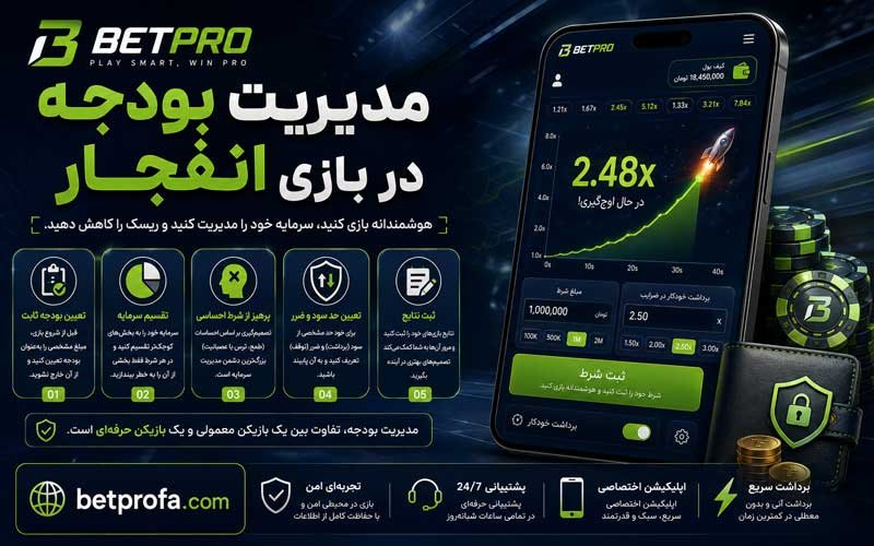 مدیریت بودجه در بازی انفجار