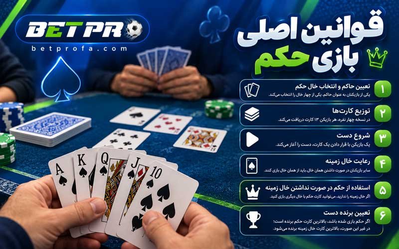 قوانین اصلی بازی حکم